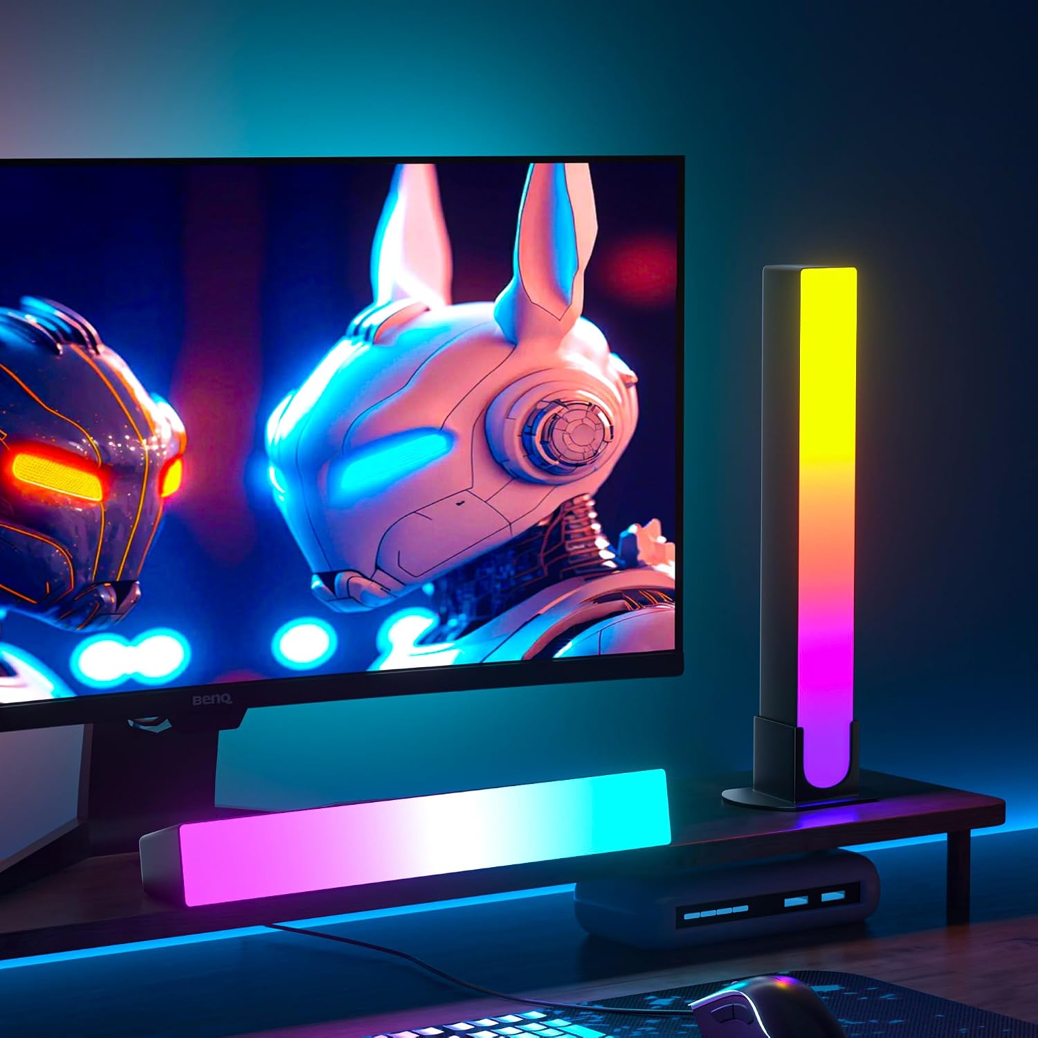 DS Smart LED Light Bars, Gaming Lights, Ambient Light, RGB TV Backlights with Scene Modes and Music Modes for  - view 2